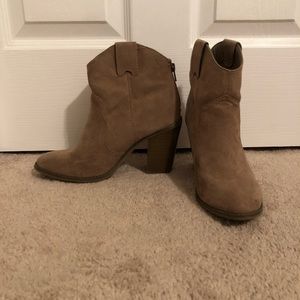 Booties with a heel